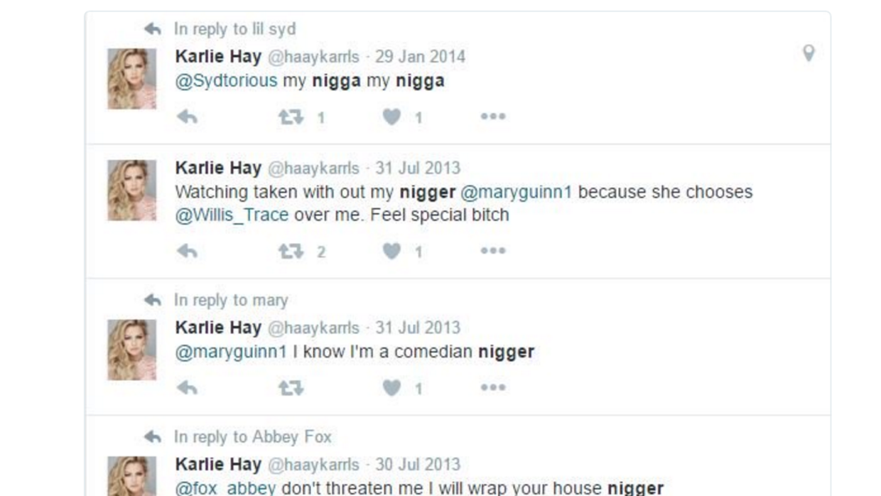 Seguidores de Miss Teen USA postearon los mensajes polémicos que Karlie...