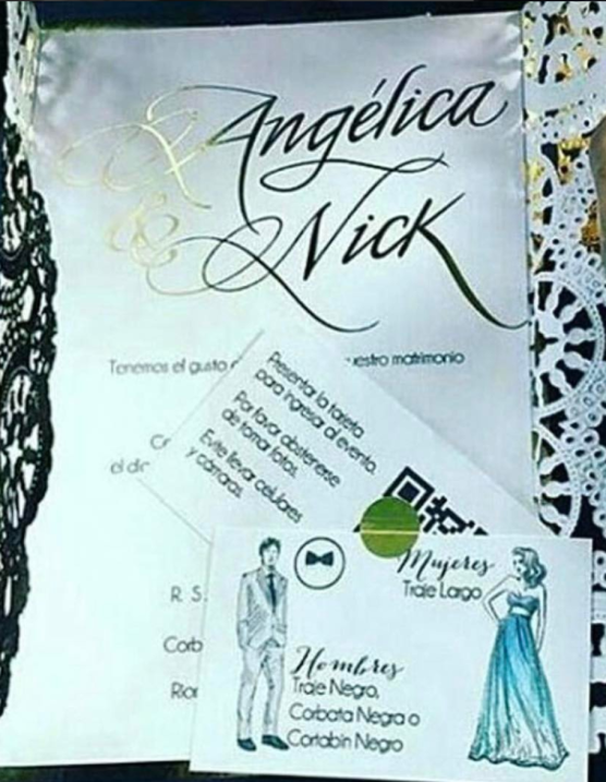 En la invitación a la boda, la pareja pidió a la gente no...