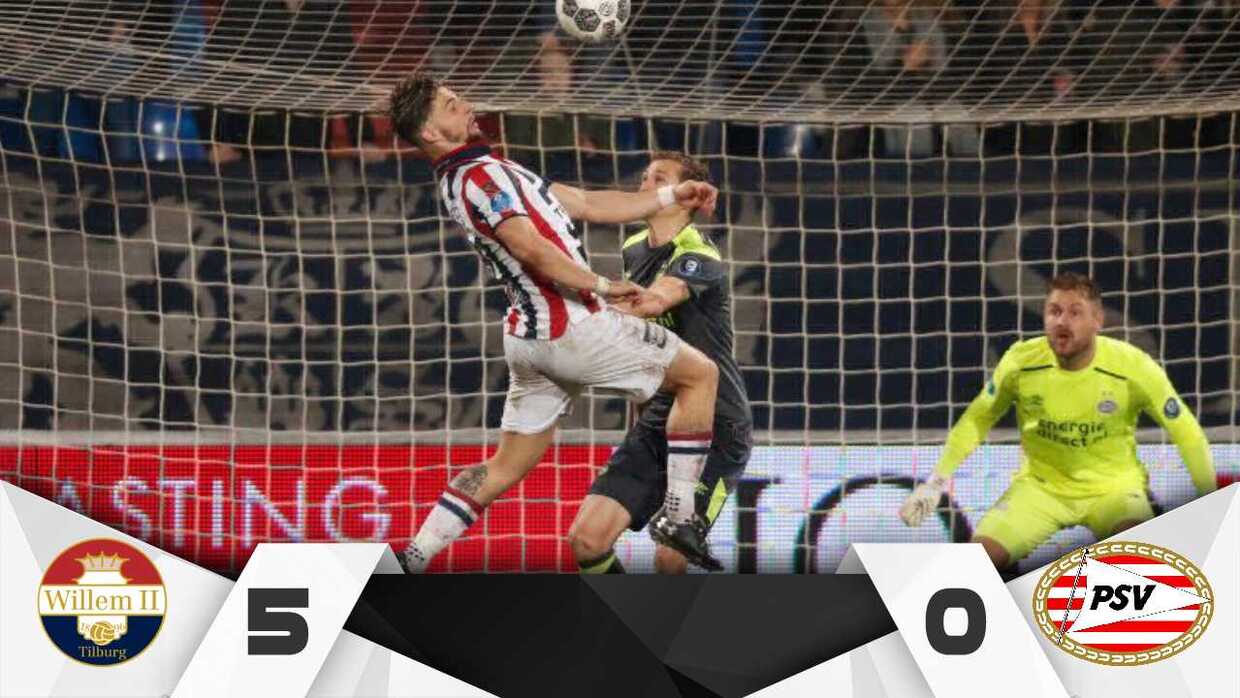 PSV extrañó más que nunca al ‘Chucky’, fueron goleados 5-0 por Willem II