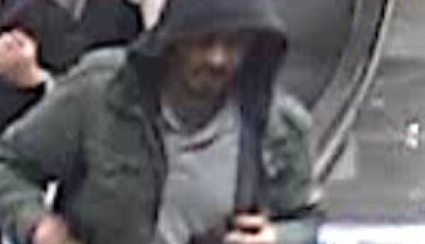 Imagen difundida por la policía del sospechoso del ataque en Estocolmo.