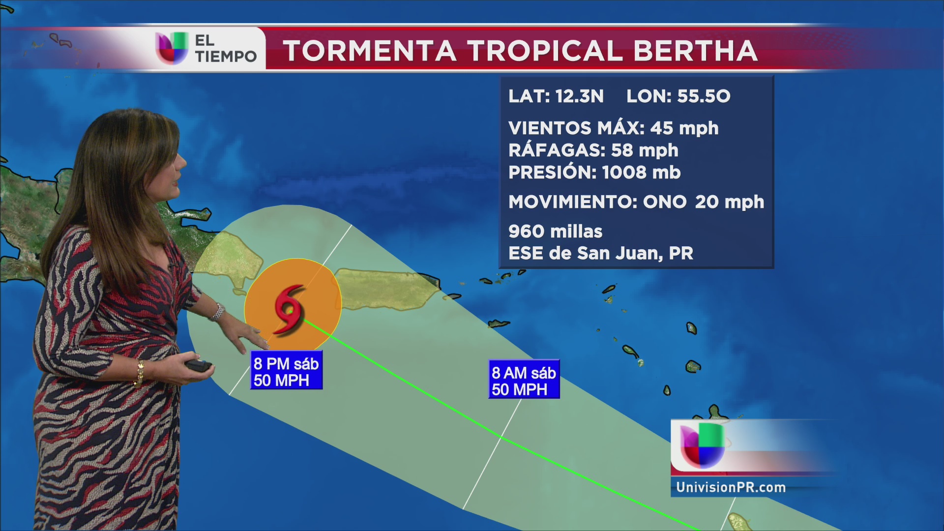 Anuncian alerta de tormenta tropical para Puerto Rico Univision