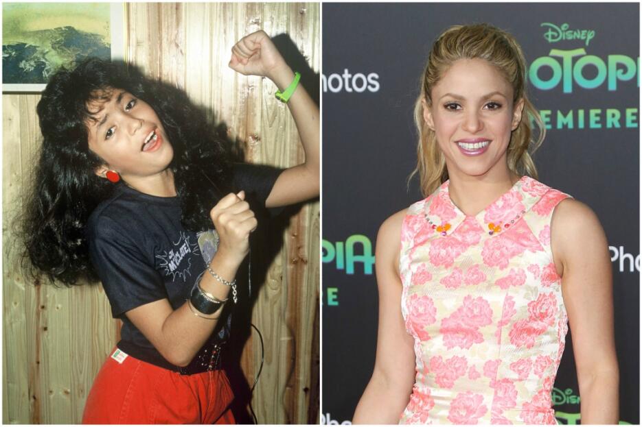 Shakira tenía solo 14 años cuando lanzó su primer disco, 'Magia'...