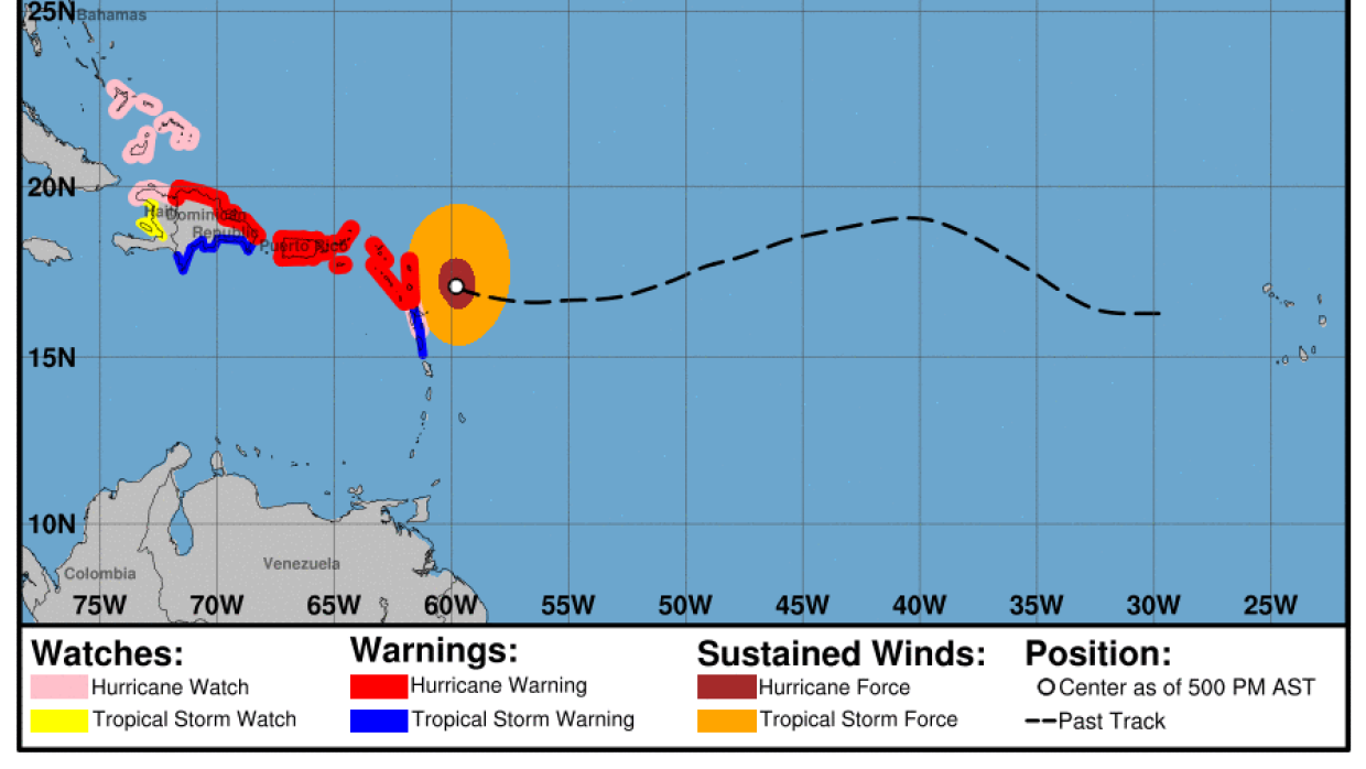 Resultado de imagen para Isla Antigua impactada por huracan Irma esta madrugada