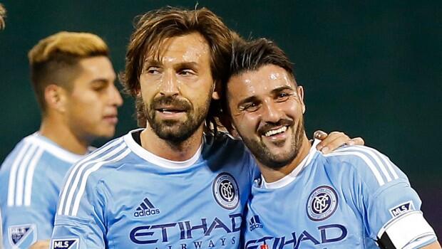 David Villa y Andrea Pirlo, New York City FC