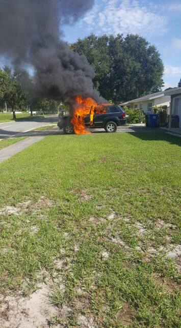 Galaxy Note 7 estalla y prende en fuego el auto de una familia de Florid...