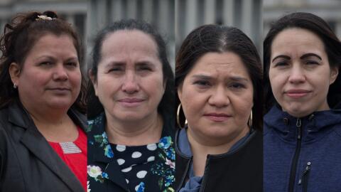 Mar&iacute;a Carballo, Mar&iacute;a Fuentes, Vicenta Funetes y Mar&iacut...