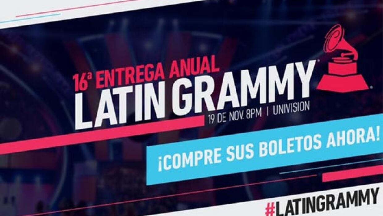 ya tus boletos para la 16º entrega anual de Latin GRAMMY