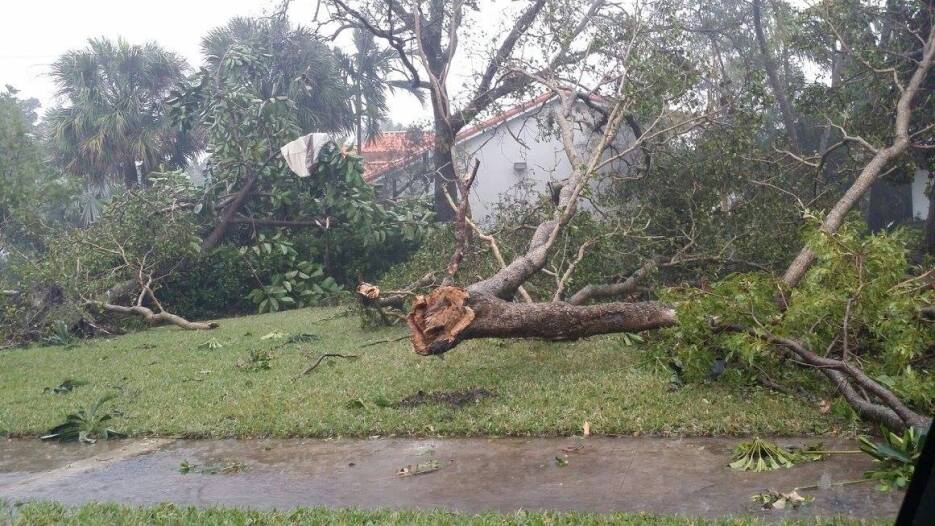 North Miami se vio afectado también por la fuerte tormenta de este martes.