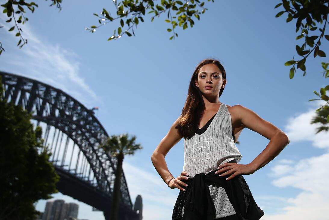Ella Nelson, una angelical australiana que brilla en el atletismo GettyI...