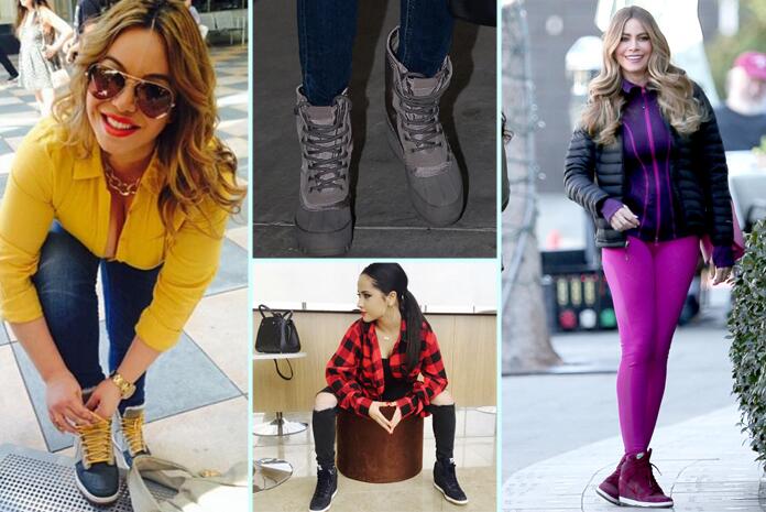 Famosas adictas a los wedge sneakers