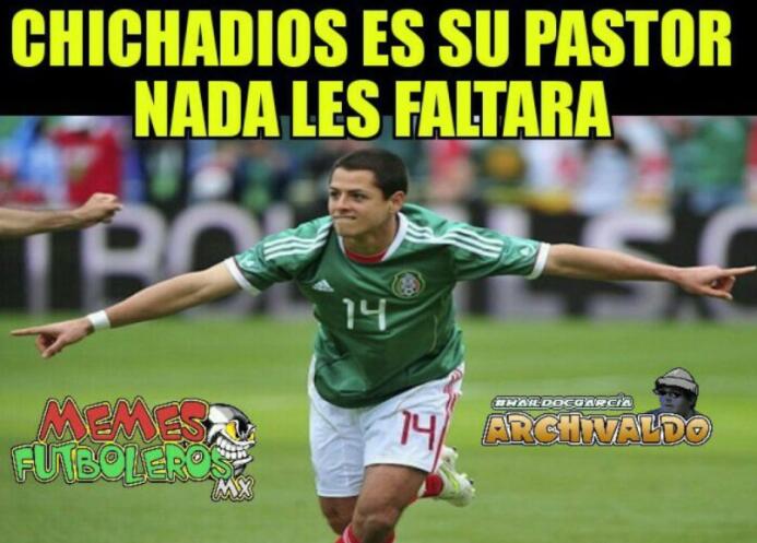 Javier Hernández se convirtió en el goleador del Tri y los memes le apal...