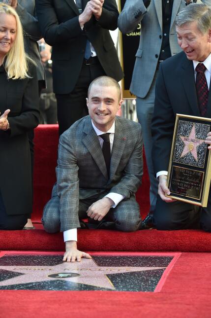 El actor recibió feliz su estrella en el Paseo de la Fama en Hollywood B...