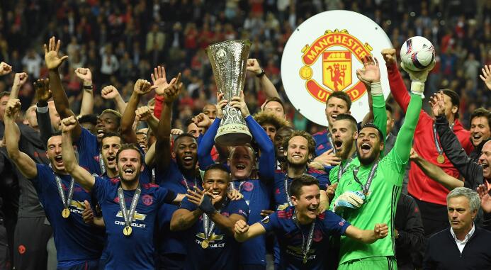La alegría del Manchester United, campeón de la Europa League GettyImage...