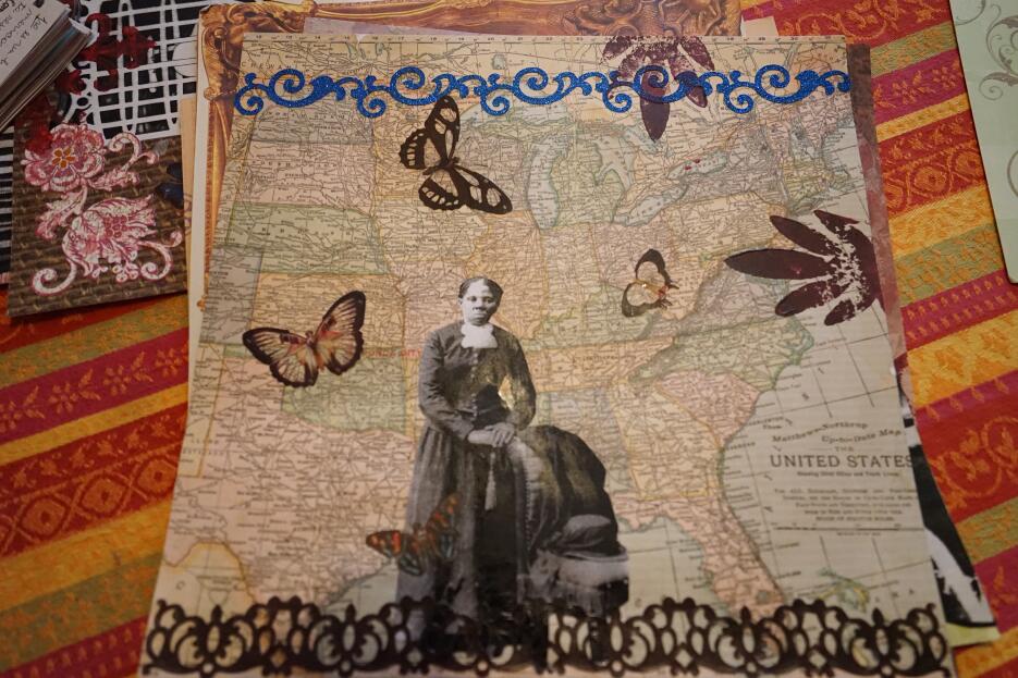 Muestras del trabajo artístico de Virginia Ayress sobre Tubman