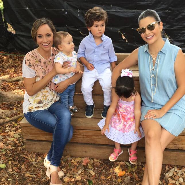 Ana Patricia y Satcha Pretto fueron a buscar huevos de Pascua
