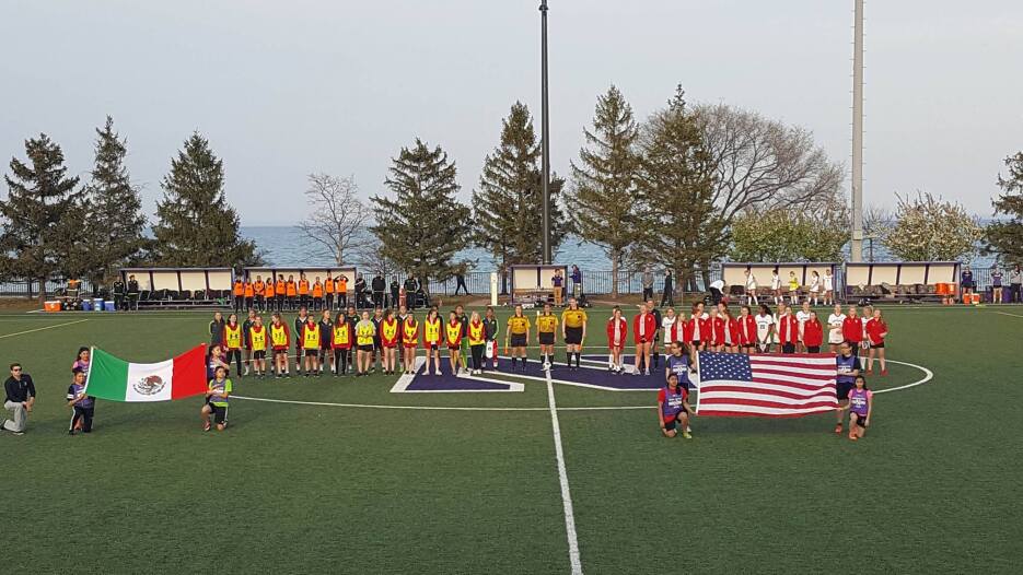La selección sub 20 jugaron en Evanston contra la selección de Estados U...