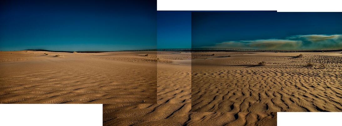 Sector conocido como Imperial Sand Dunes, donde se encuentran California...