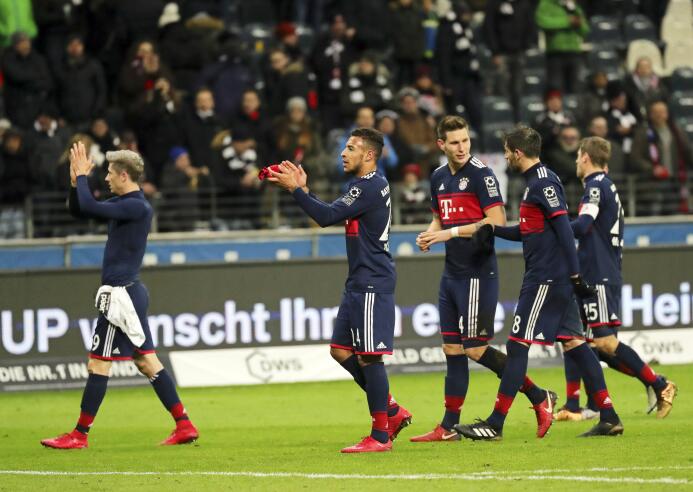 El Bayern superó al Frankfurt de Salcedo y se consagró campeón de invier...