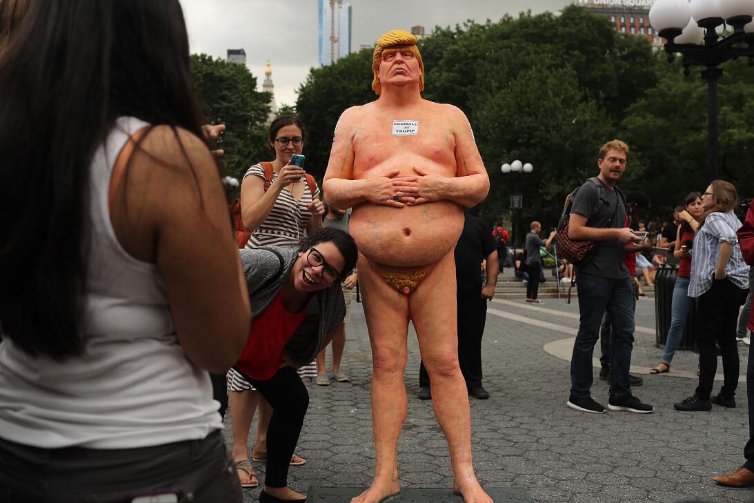 Estatua de Trump en Nueva York