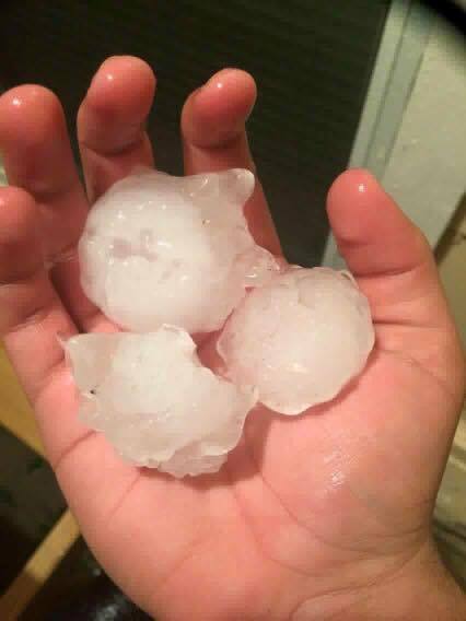 Granizo Gigante en San Antonio
