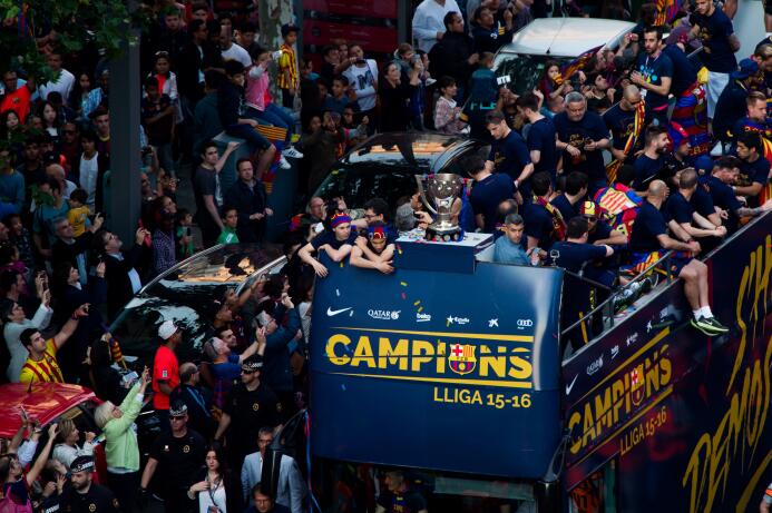 Barcelona festeja campeonato