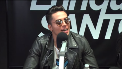 Reykon y Bebe Rexha en el Enrique Santos Show Screen%20Shot%202015-07-16...