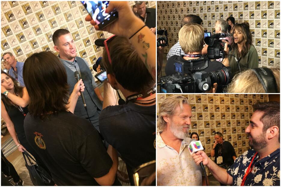 Imágenes de la rueda de prensa de "Kinsgman: The Golden Circle"...