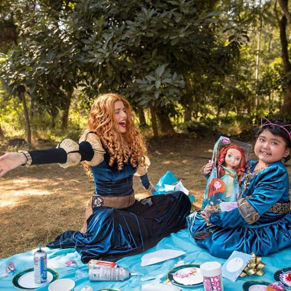 Claudia Álvarez se viste de princesa