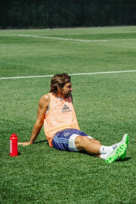 Primer entrenamiento de Andrea Pirlo