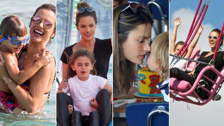 Alessandra Ambrosio y sus hijos
