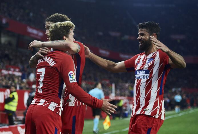 Sevilla y Layún caen goleados ante el Atlético de Madrid en casa gettyim...
