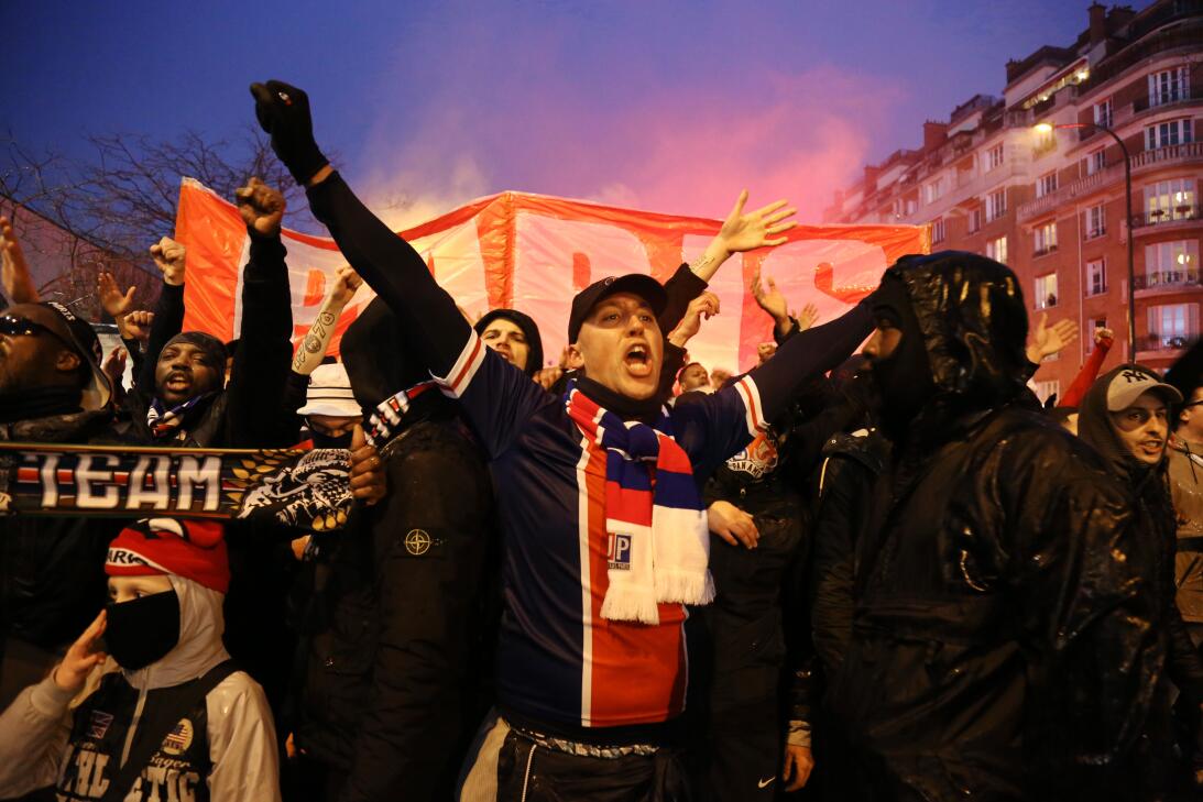 Los aficionados del Paris Saint-Germain –los más hostiles– y del Real Ma...