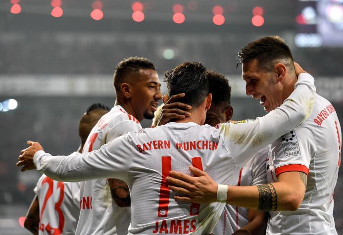 James cerró el triunfo del Bayern ante el Leverkusen en la reanudación d...