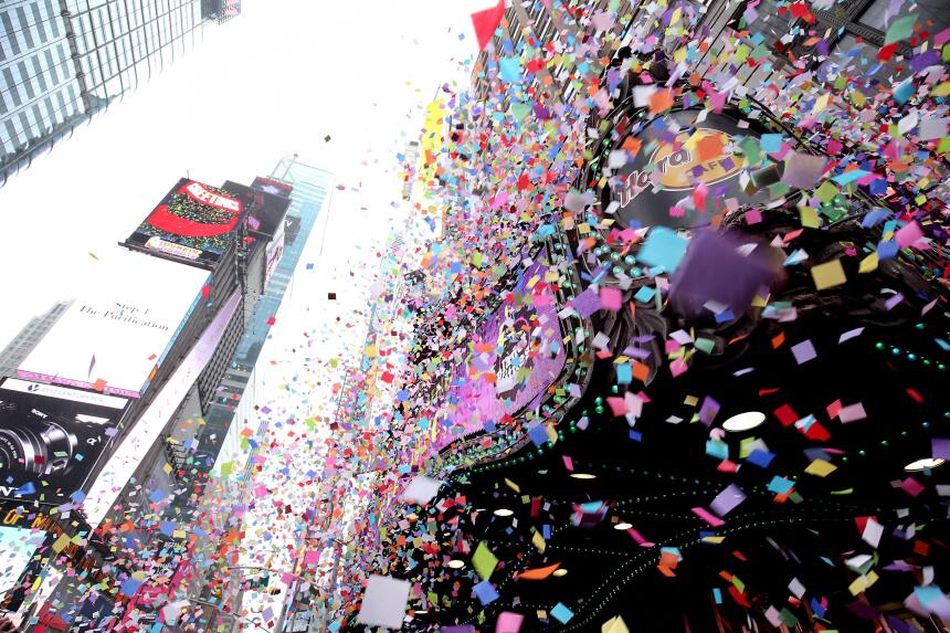 Así se recibirá el Año Nuevo en Manhattan.