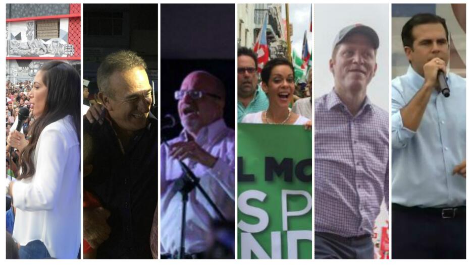 Los seis candidatos que buscan convertirse en el próximo gobernante de P...