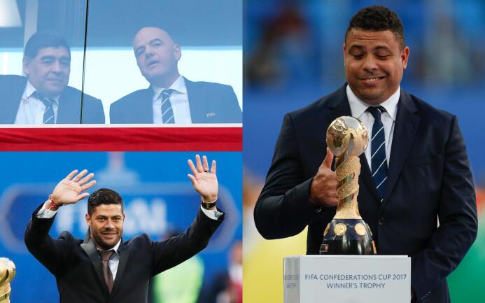 Grandes leyendas del fútbol en la final de la Confederaciones Leyendas.jpg