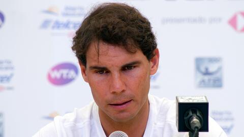 Rafael Nadal se preparaba para su cuarta apariciòn en Acapulco.