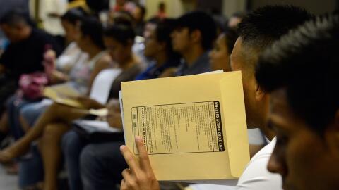 Sala de espera en oficina de California en evento para realizar tr&aacut...