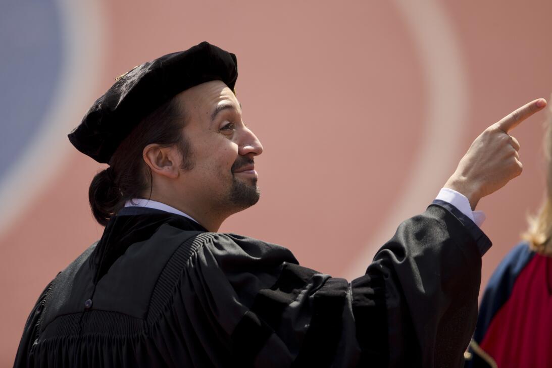 Lin-Manuel Miranda defendió la importancia de las historias de los estud...