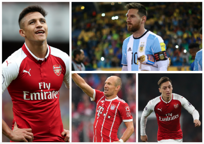 Alexis, Ozil, Robben y más cracks que podrían ser agentes libres desde e...
