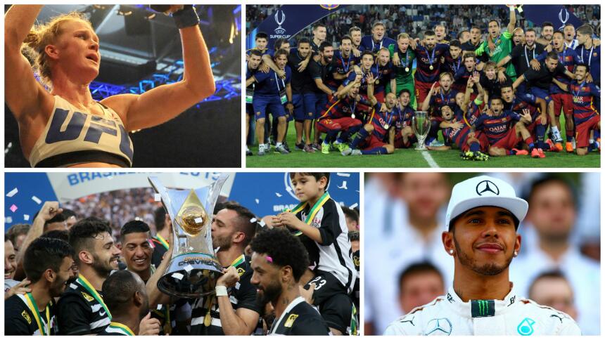 Los Campeones que conquistaron la gloria en 2015.