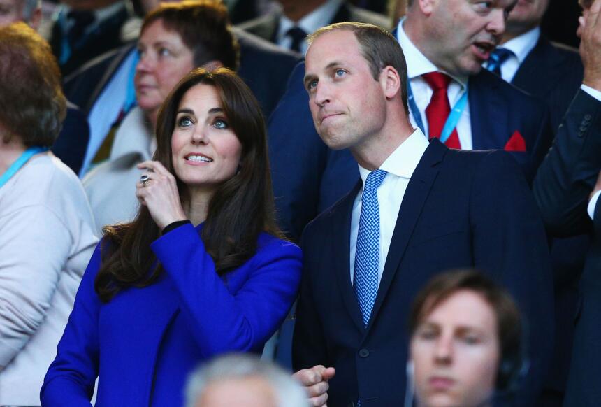 William y Kate durante la ceremonia de inauguración.
