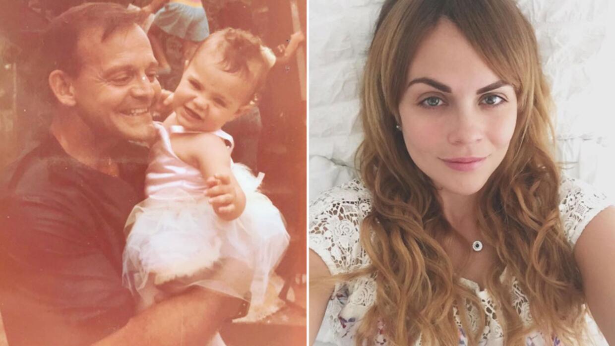 Laura Carmine se despidió de su padre muerto con una 