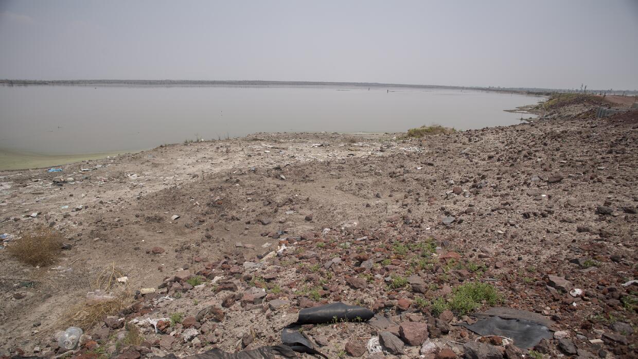 Vestigios del Lago Texcoco, que antes cubría todo el territorio de Neza.