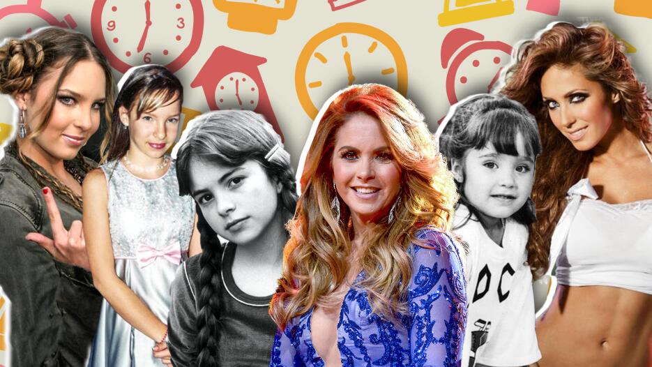 Estrellas infantiles famosas Lucero; Thalía, Paulina Rubio, Anahí, Belinda