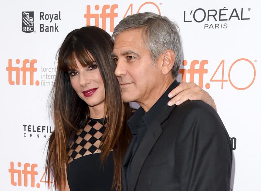 George Clooney en conferencia en Toronto.