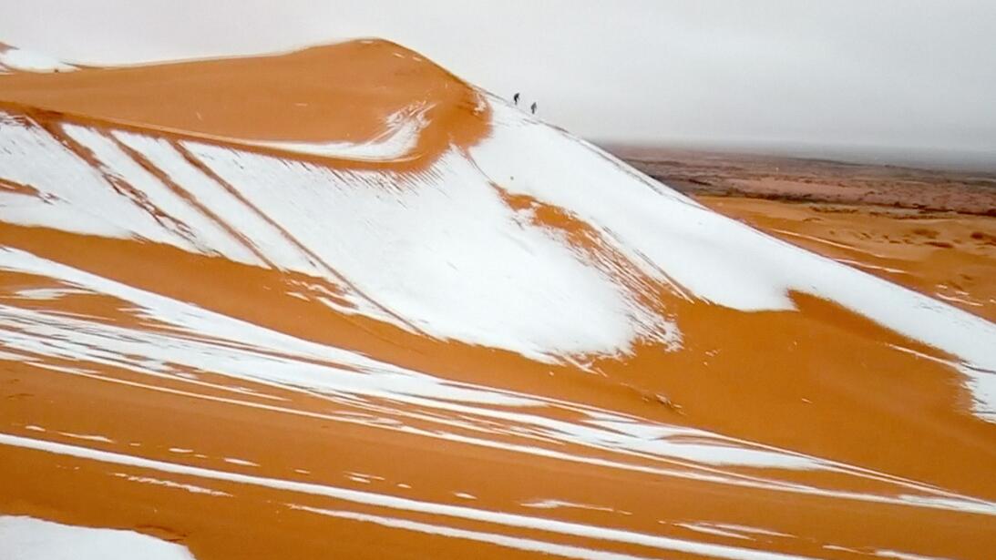 Nieve en el sahara
