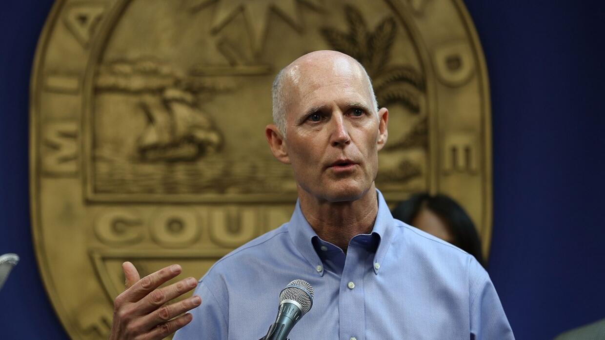Rick Scott, gobernador de Florida, solicitó al presidente Trump apoyo fi...
