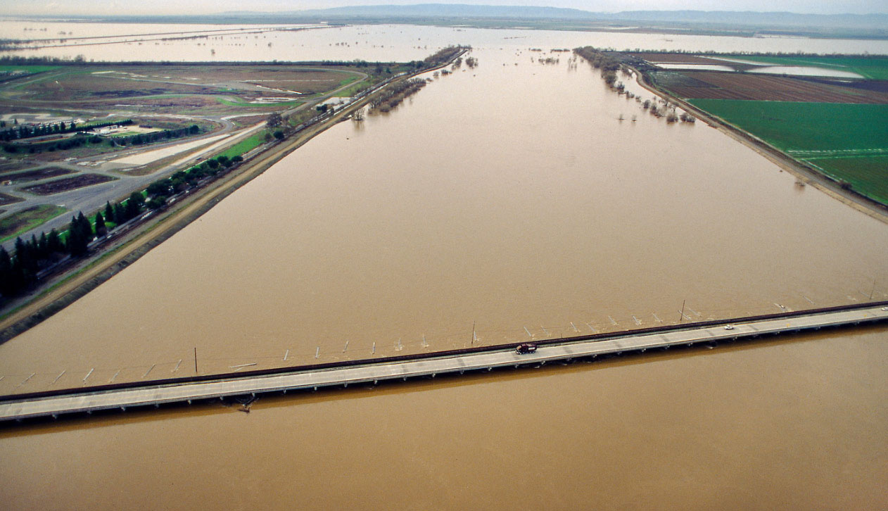 En fotos conoce el Yolo Bypass, el valle que se convirtió en 'mar